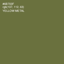 #6B703F - Yellow Metal Color Image